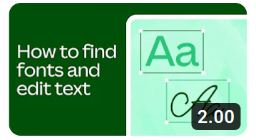 Part 6 Cara menemukan font dan memformat teks di Canva