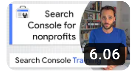 Part 26 Search Console untuk Lembaga Nonprofit